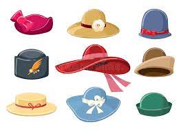 A selection of 9 hats